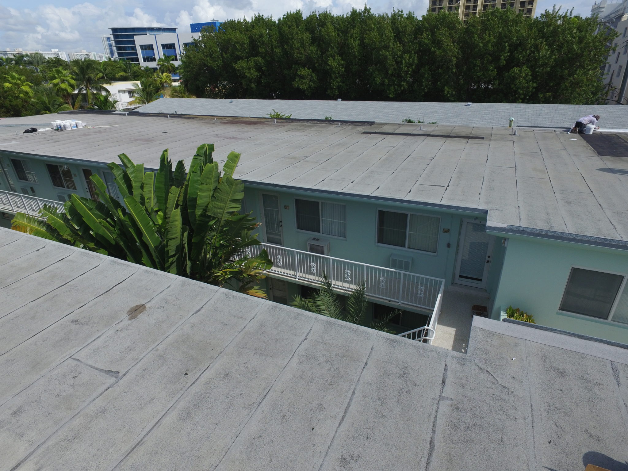 Miami Condominium Silicone Roof Coating 1