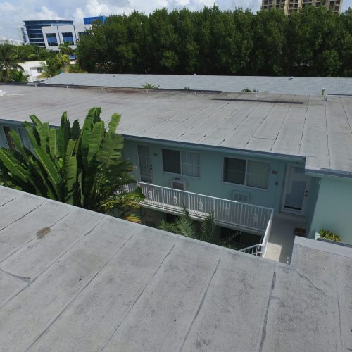 Miami condominium silicone roof coating